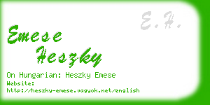 emese heszky business card